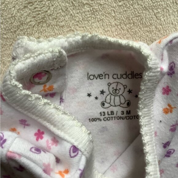 Love n cuddles floral long sleeve tshirt 3 month 3M - Picture 2 of 3